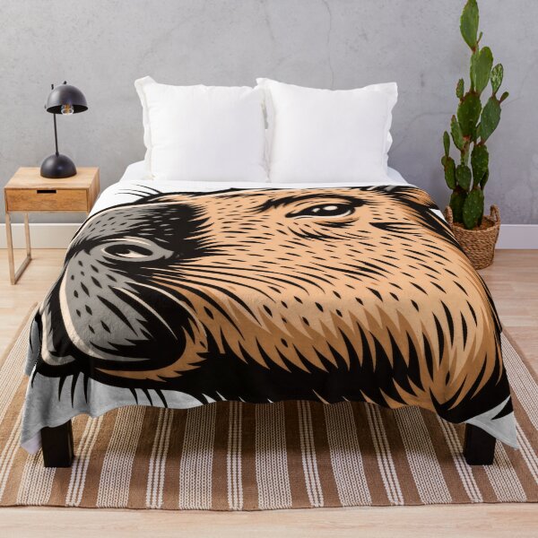 Item preview, Sticker - Decal - Capybara Charm in Bold Lines designed and sold by ForeverPrintsOK.