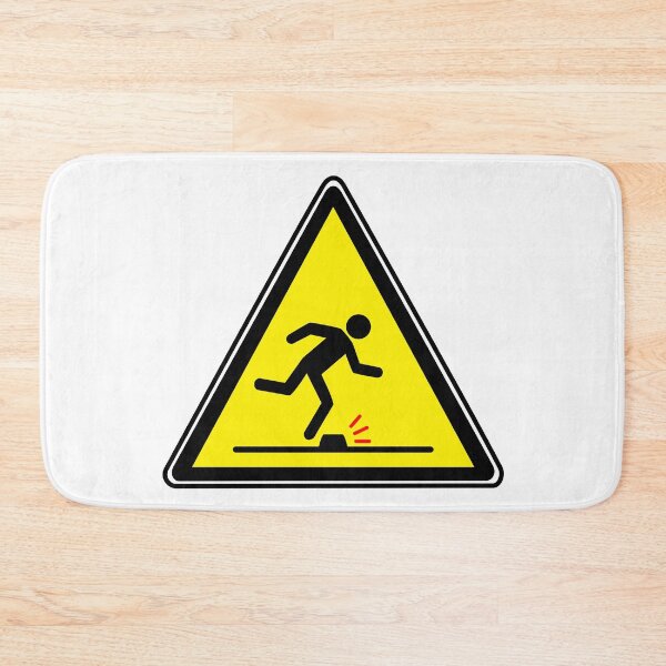 Item preview, Warning Sign - Risk of Slips, Trips and Falls - Safety and Prevention designed and sold by Panneaux et signalisations - NPOITEVIN.