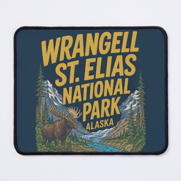 Item preview, Wrangell St. Elias National Park Preserve Moose Alaska Landscape designed and sold by HowToCanadian.