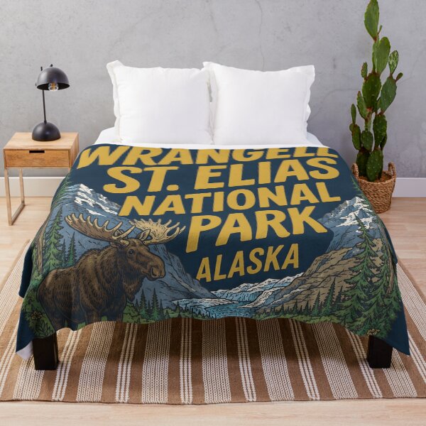 Item preview, Wrangell St. Elias National Park Preserve Moose Alaska Landscape designed and sold by HowToCanadian.