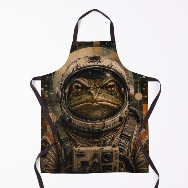 Item preview, Frog Astronaut Art Print | Cosmic Space Toad | Retro Sci-Fi Amphibian | Vintage Space Explorer | Surreal Frog Wall Art designed and sold by A-T-H.