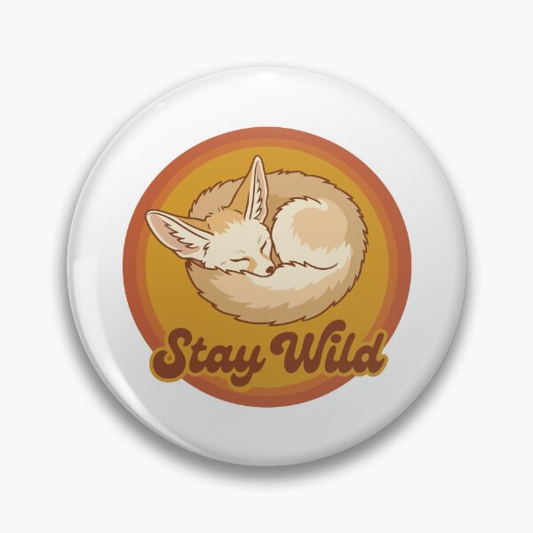 Item preview, Stay Wild Fennec Fox Retro Desert Sun designed and sold by Arc2020.