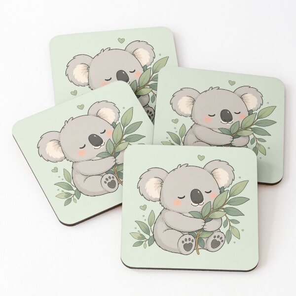 Item preview, Cute Koala Hugging Eucalyptus Leaves designed and sold by MonkiFlipp.