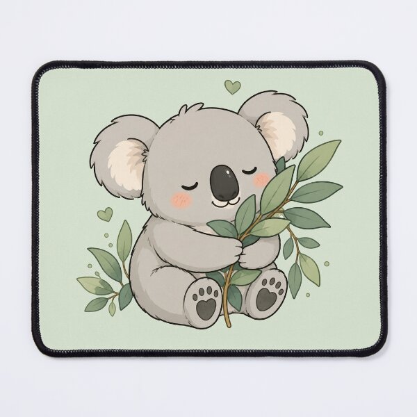 Item preview, Cute Koala Hugging Eucalyptus Leaves designed and sold by MonkiFlipp.