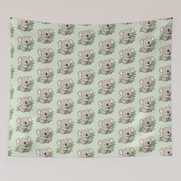 Item preview, Cute Koala Hugging Eucalyptus Leaves designed and sold by MonkiFlipp.