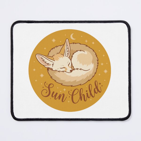 Item preview, Sun Child Fennec Fox Bohemian Celestial Circle designed and sold by Arc2020.