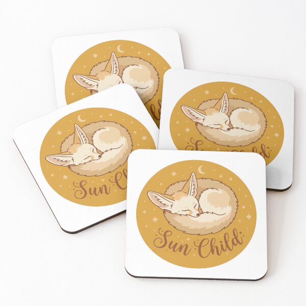 Item preview, Sun Child Fennec Fox Bohemian Celestial Circle designed and sold by Arc2020.