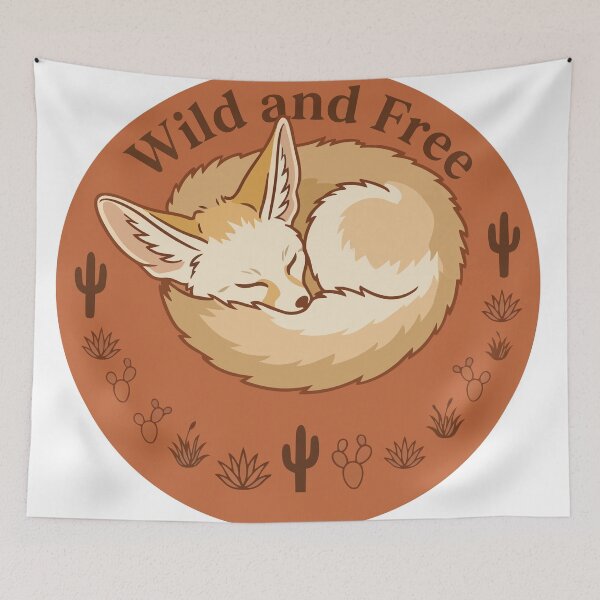 Item preview, Wild and Free Boho Fennec Fox Desert Flora designed and sold by Arc2020.