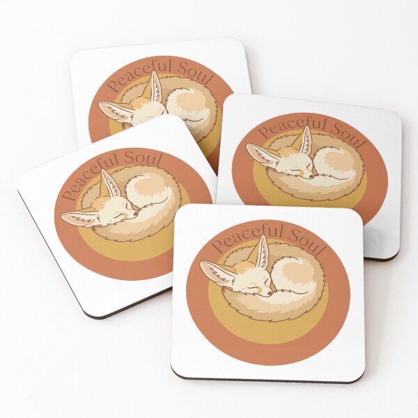 Item preview, Peaceful Soul Fennec Fox Minimalist Sun designed and sold by Arc2020.