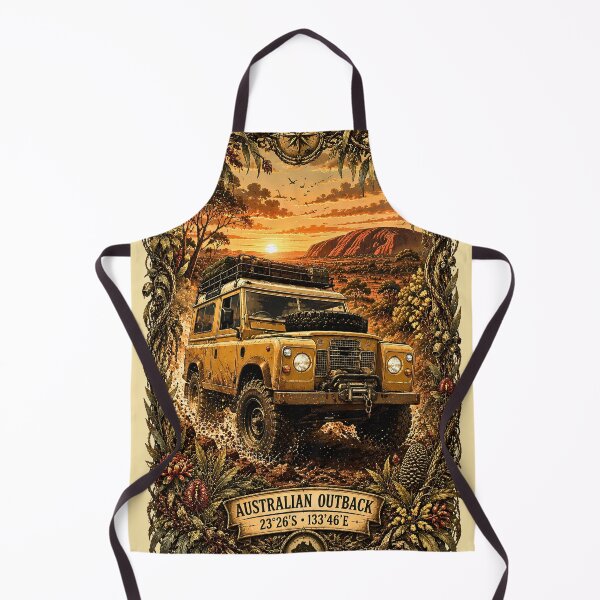 Item preview, Vintage Land Rover Exploring Australian Outback Desert Trails designed and sold by BorgSpareParts.