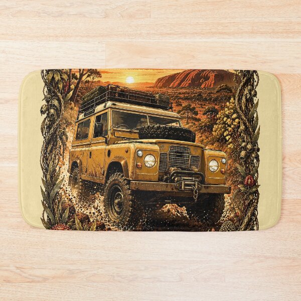 Item preview, Vintage Land Rover Exploring Australian Outback Desert Trails designed and sold by BorgSpareParts.