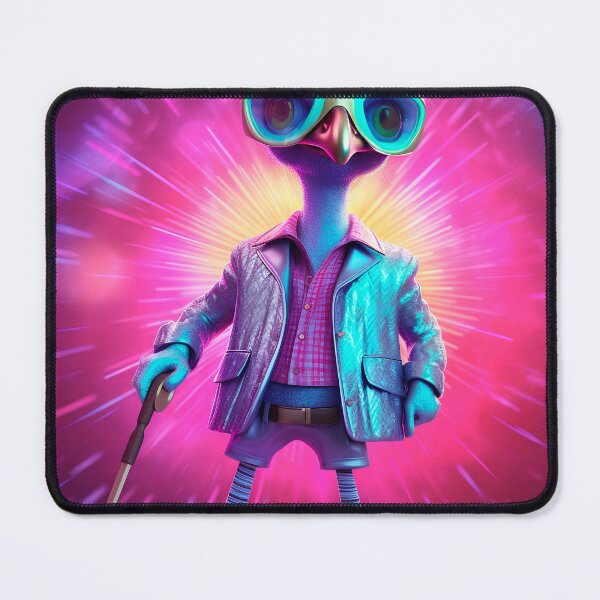 Item preview, Raloel - Cool Retro Synthwave Bird 3D Character Art designed and sold by Raloel Art.