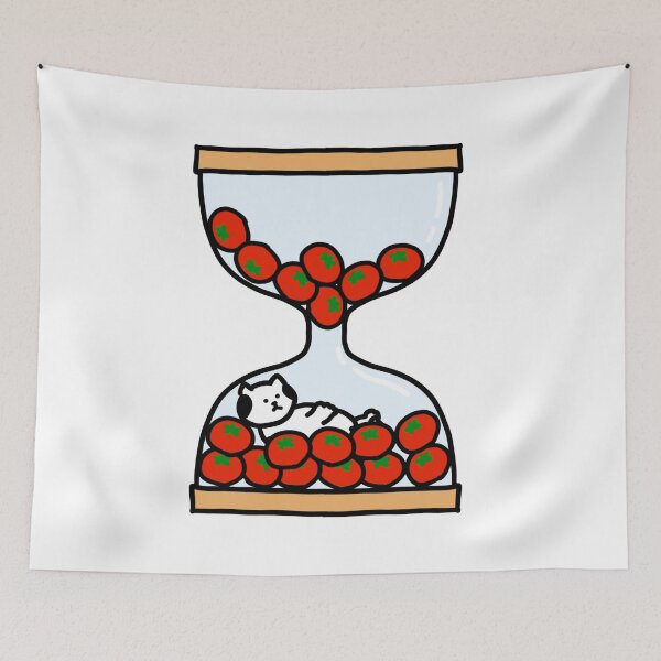 Item preview, a Cat in tomato hourglass designed and sold by superbaechoo.