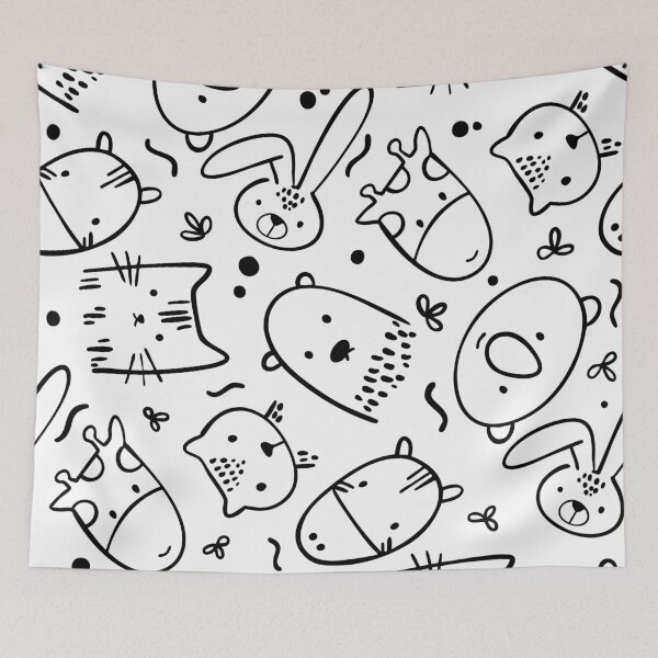 Item preview, Cute Animal Doodle designed and sold by dapiyupi.