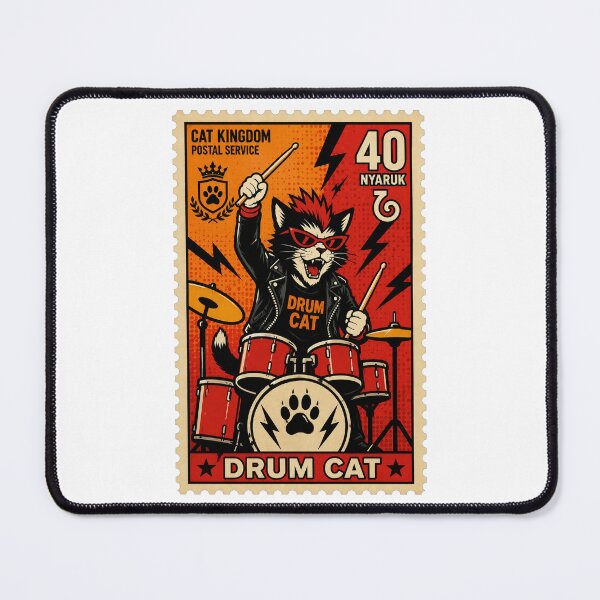 Item preview, Rockstars Postage Stamp ー Drum designed and sold by neko-lyric.