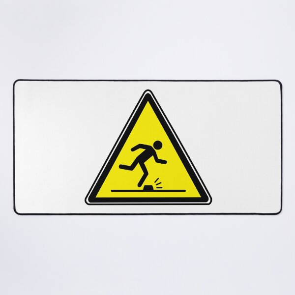 Item preview, Warning Sign - Risk of Slips, Trips and Falls - Safety and Prevention designed and sold by Panneaux et signalisations - NPOITEVIN.
