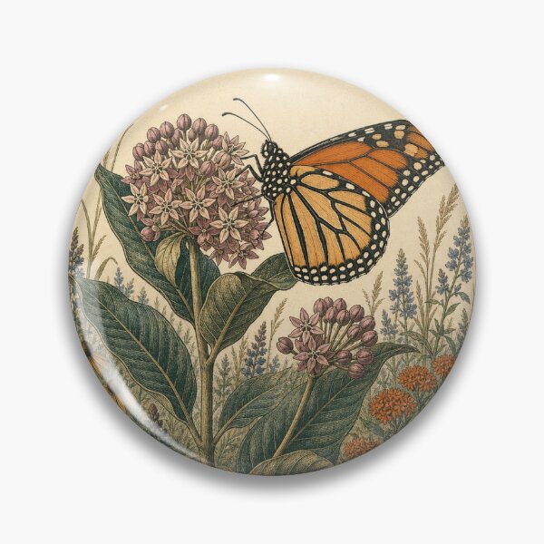 Item preview, Monarch Butterfly and Milkweed — Native Habitat Field Guide designed and sold by QuietWingGuide.