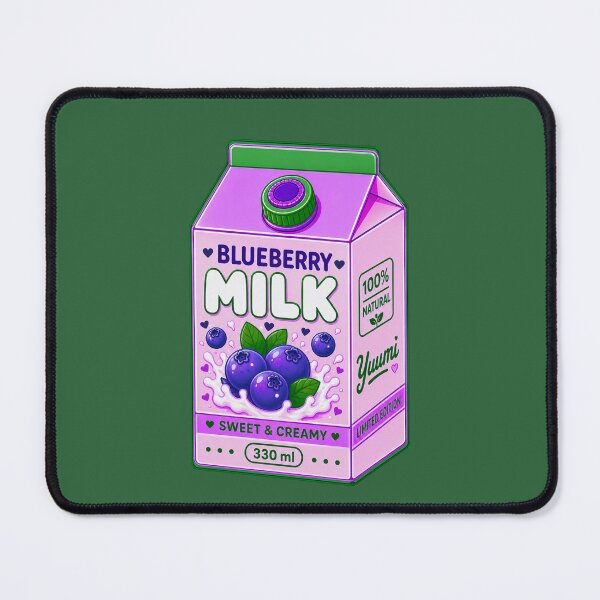 Item preview, Kawaii Blueberry Milk Carton | Cute Purple & Pink Drink Aesthetic designed and sold by Aimetoi.