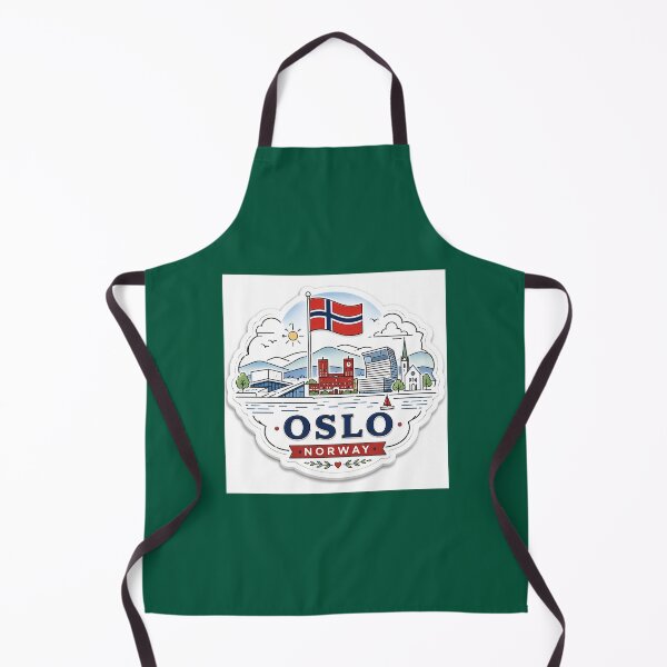 Item preview, Oslo Norway Cute 3D Skyline Label Label Text OSLO NORWAY ?? designed and sold by PaintMeWorld.