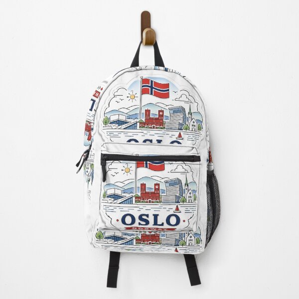 Item preview, Oslo Norway Cute 3D Skyline Label Label Text OSLO NORWAY ?? designed and sold by PaintMeWorld.