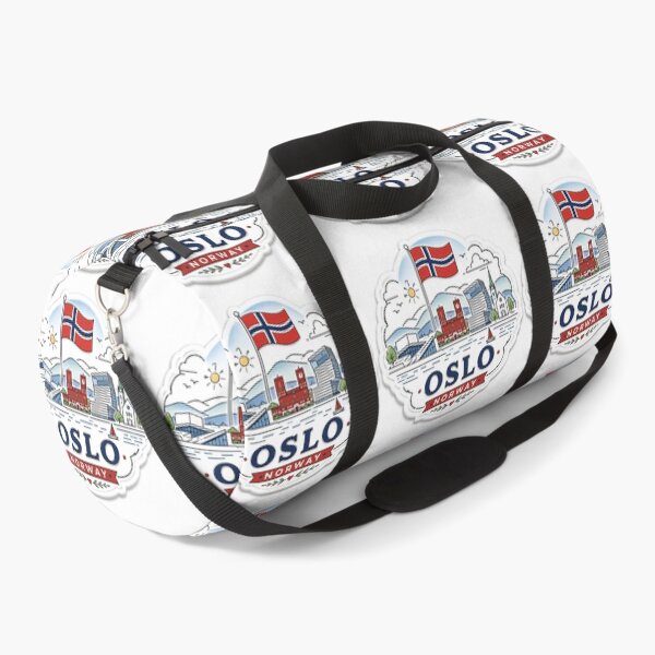 Item preview, Oslo Norway Cute 3D Skyline Label Label Text OSLO NORWAY ?? designed and sold by PaintMeWorld.