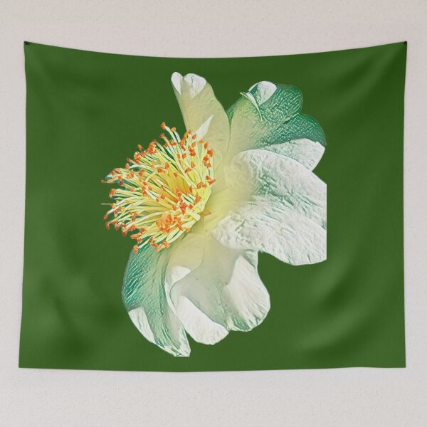 Item preview, Impressionist White Camellia Flower Digital Painting Art designed and sold by BalkanBloomArt.