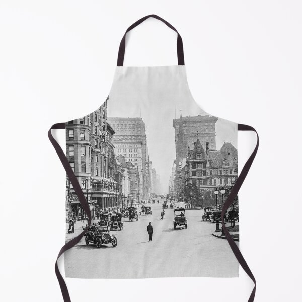 Item preview, Vintage Manhattan, Fifth Avenue, circa 1911, New York City black and white street view photograph designed and sold by Astrid Arkhangelsky.