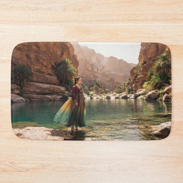 Item preview, Wadi Shab Oasis: Ruby Crimson and Emerald Waters in Oman designed and sold by SOOstudio73.