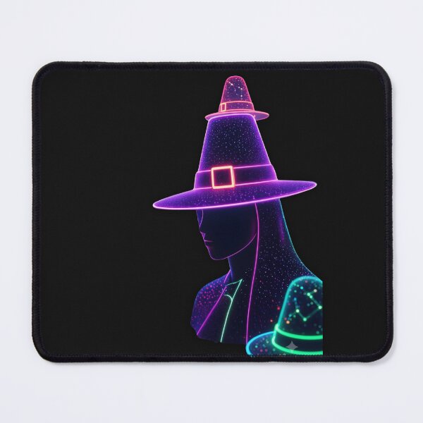 Item preview, Neon Cyberpunk Cosmic Witch - Synthwave Halloween Witch Hat designed and sold by alalame.