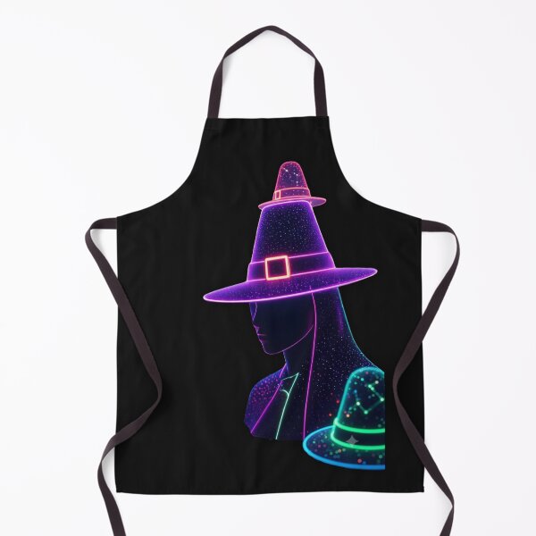 Item preview, Neon Cyberpunk Cosmic Witch - Synthwave Halloween Witch Hat designed and sold by alalame.
