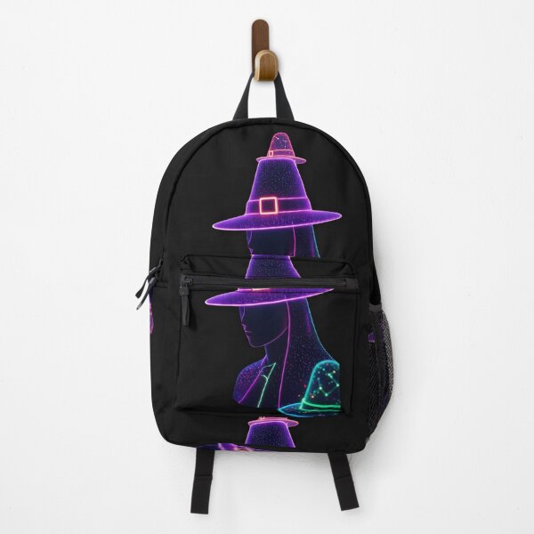 Item preview, Neon Cyberpunk Cosmic Witch - Synthwave Halloween Witch Hat designed and sold by alalame.