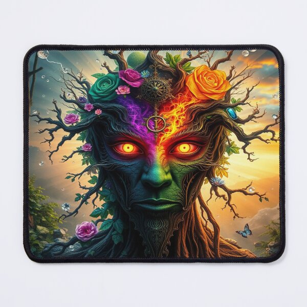 Item preview, Impasto Surreal Nature Spirit with Floral Energy designed and sold by FotoworldEdel.