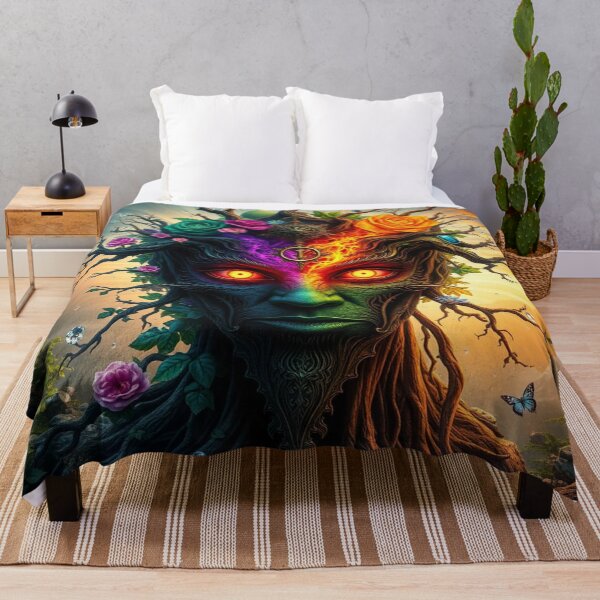Item preview, Impasto Surreal Nature Spirit with Floral Energy designed and sold by FotoworldEdel.