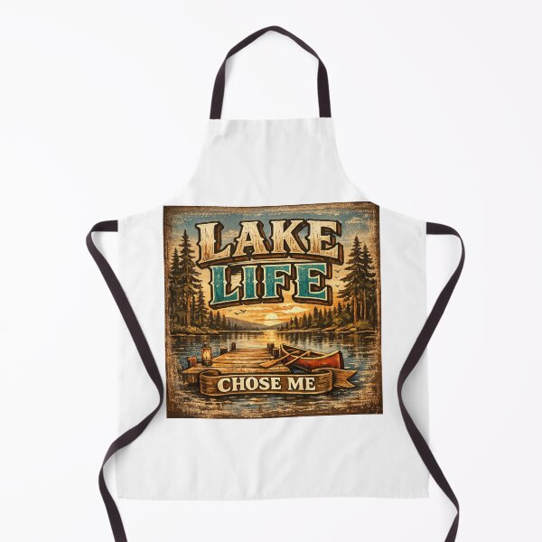 Item preview, Lake Life Chose Me – Rustic Canoe Dock Typography Desig designed and sold by UrbanStatic.