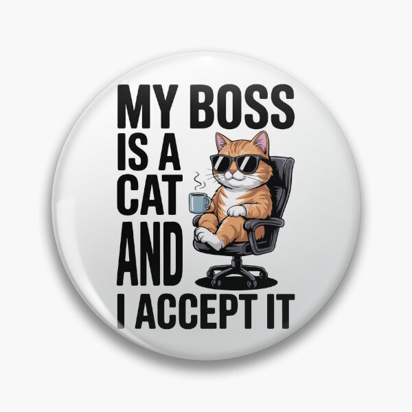 Item preview, Cat Boss - Office Humor designed and sold by BobaTeeStore.