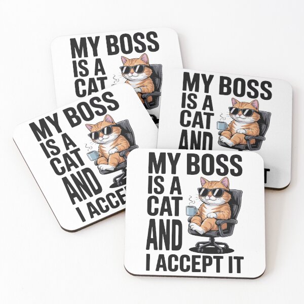 Item preview, Cat Boss - Office Humor designed and sold by BobaTeeStore.