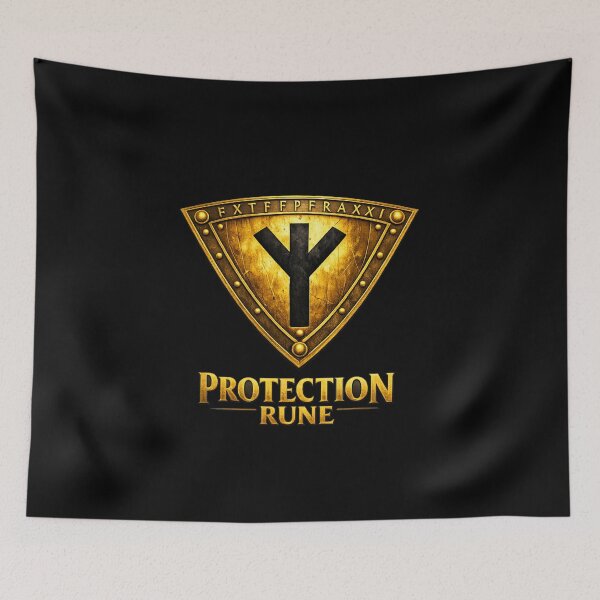 Item preview, Protection Rune – Golden Shield of Strength designed and sold by Synthos1978.