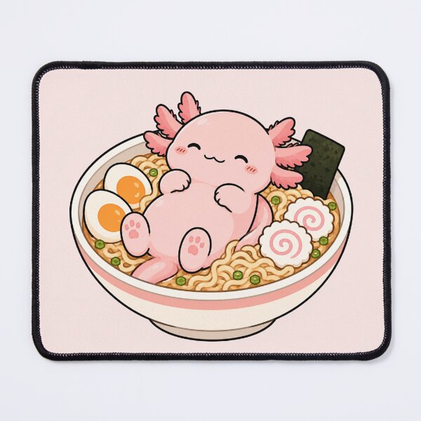 Item preview, Cute Axolotl Ramen Bowl designed and sold by MonkiFlipp.