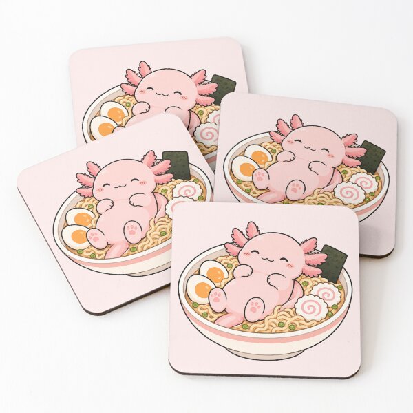 Item preview, Cute Axolotl Ramen Bowl designed and sold by MonkiFlipp.