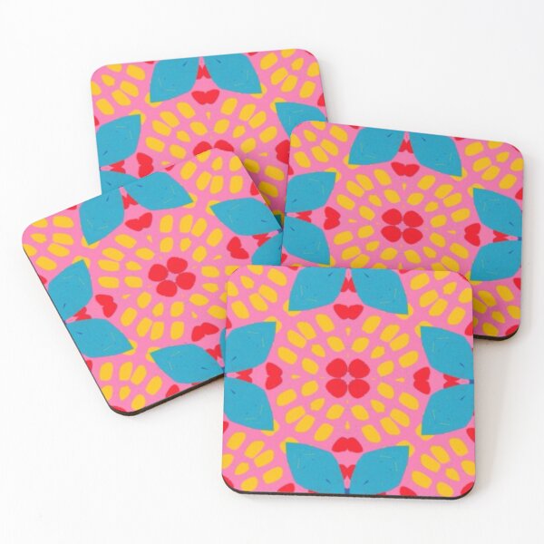Item preview, Turquoise and Pink Flower Pattern designed and sold by Ellie&CharChar&Evy.