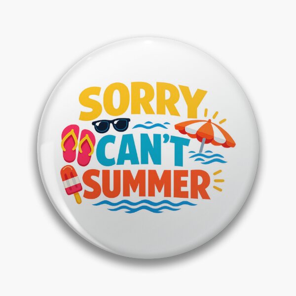 Item preview, Sorry Can’t Summer – Bold Minimalist Beach Typography T-Shirt designed and sold by UrbanStatic.