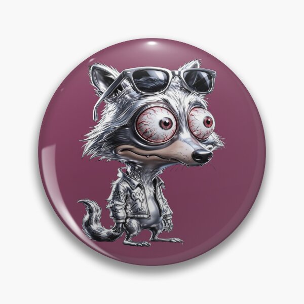 Item preview, Punk Wolf - Mascot with Bloodshot Eyes & Sunglasses designed and sold by RAYBIL.