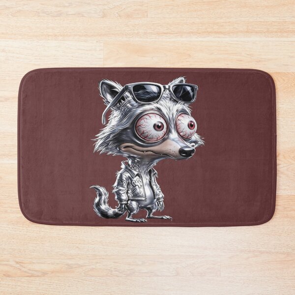 Item preview, Punk Wolf - Mascot with Bloodshot Eyes & Sunglasses designed and sold by RAYBIL.