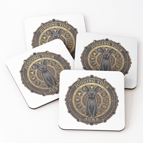 Item preview, Funny Sphynx Cat Zodiac Wheel Judging Your Aura designed and sold by Arc2020.