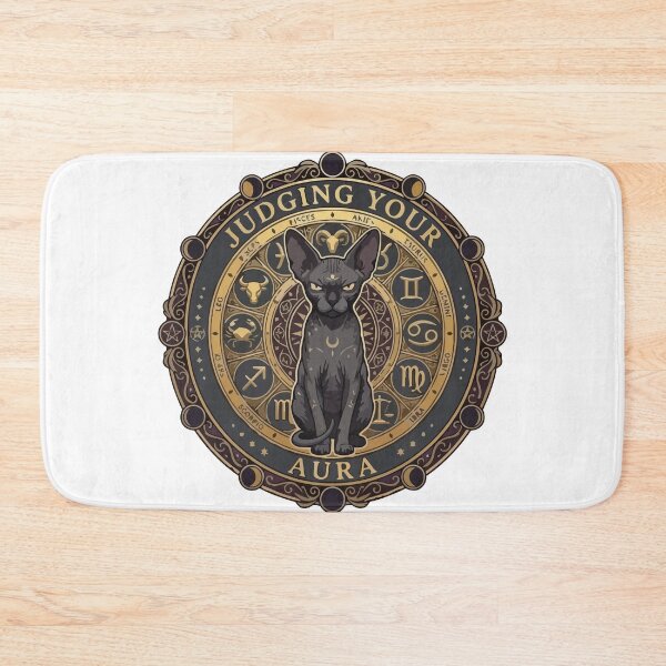 Item preview, Funny Sphynx Cat Zodiac Wheel Judging Your Aura designed and sold by Arc2020.