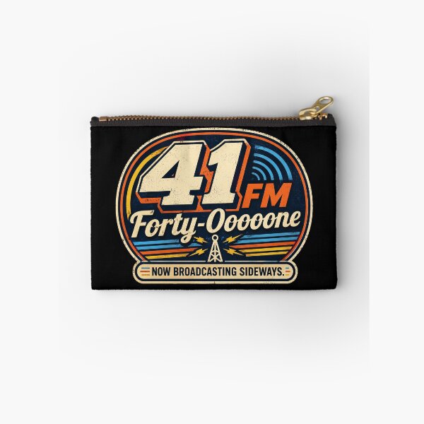 Item preview, 41 (forty-ooooone) SIDEWAYS SOCIETY COLLECTION - DJ COLLECTION - Forty-Ooooone FM Retro radio station logo - Now Broadcasting Sideways designed and sold by WheelieGdArt.