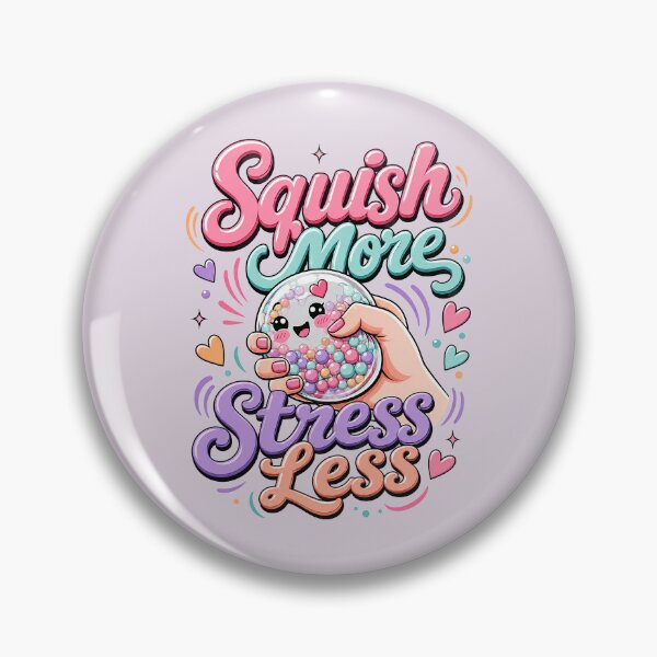 Item preview, Squish More Stress Less – Squeezing a Kawaii Squishy Dumpling designed and sold by EmeraldeaArt.