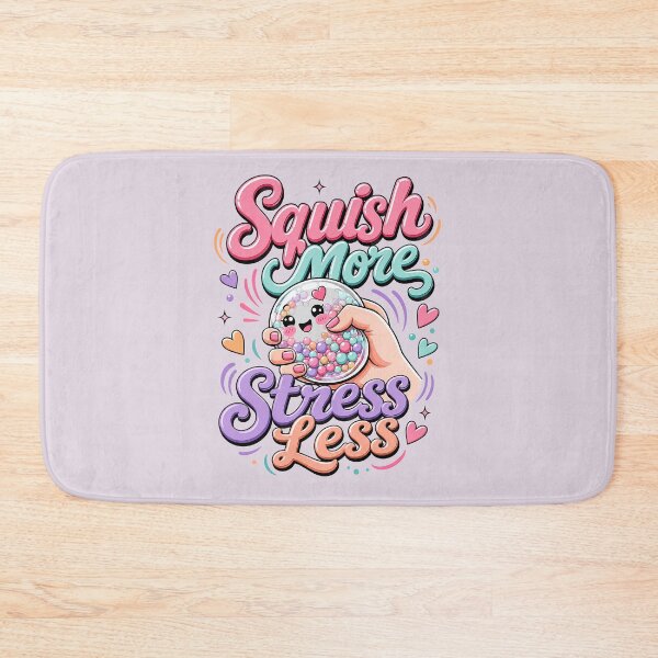 Item preview, Squish More Stress Less – Squeezing a Kawaii Squishy Dumpling designed and sold by EmeraldeaArt.