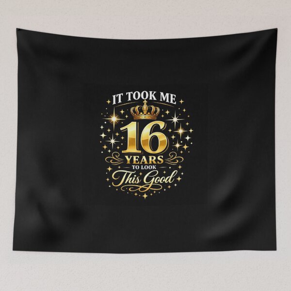 Item preview, It Took Me 16 Years to Look This Good | Funny 10th Birthday T-Shirt designed and sold by rushaib.