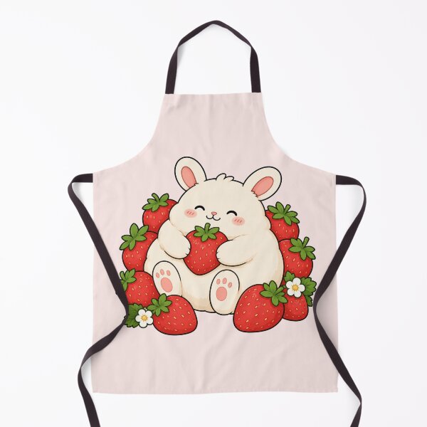 Item preview, Cute Bunny With Strawberries designed and sold by MonkiFlipp.